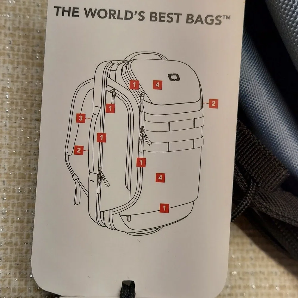 OGIO Pace Pro Max Travel Duffel Pack 45L Blue Mirage 5923049OG Backpack Carry-On